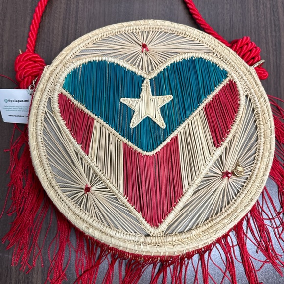 Puerto Rican Flag Handmade crossbody Bag - Picture 4 of 6